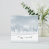 美しいハヌカの雪景色 自然が織りなすユダヤの風景 シーズンカード (スタンド正面)