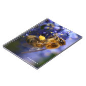 美しいハネビーの上のカリフォルニア薄紫 ノートブック (左側)