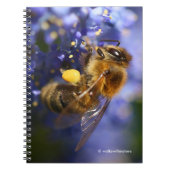 美しいハネビーの上のカリフォルニア薄紫 ノートブック (正面)