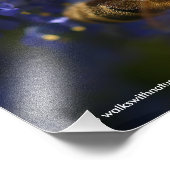 美しいハネビーの上のカリフォルニア薄紫 フォトプリント            (角)