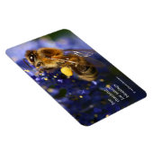 美しいハネビーの上のカリフォルニア薄紫 マグネット (右側)