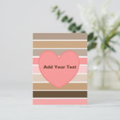 美しいハマグリの貝殻の色 ポストカード (スタンド正面)