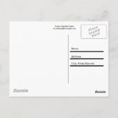 美しいハマグリの貝殻の色 ポストカード (裏面)