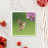 美しいハミングバード自然の風景 スタンダードカクテルナプキン (インサイチュ)