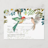 美しいハミングバ結婚ーズ ポストカード (正面)