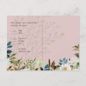 美しいハミングバ結婚ーズ ポストカード (裏面)