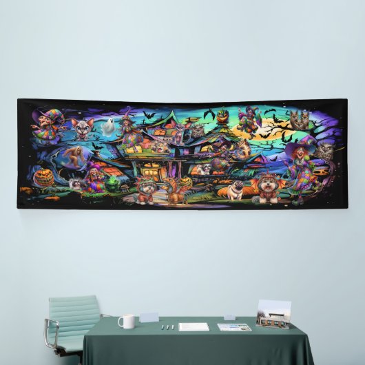 美しいハロウィン 横断幕 (トレードショー)