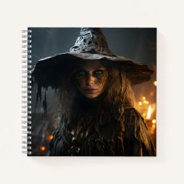 美しいハロウィーンウィッチ素晴らしイラストレーション ノートブック