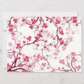 美しいハートのウェディング 招待状 (裏面)