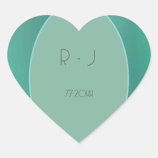 美しいハートのステッカー ハートシール (正面)