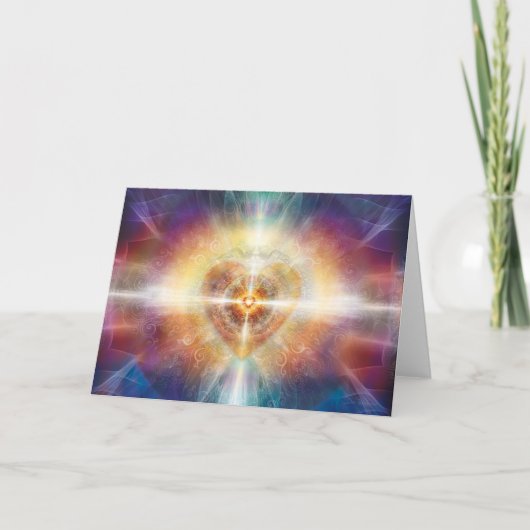 美しいハートの中心 カード (正面)