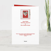 美しいハートの写真 バレンタインデーのカード カード (裏面)