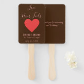 美しいハートの愛は決して失敗しない ハンドファン (正面&裏面)