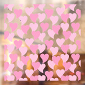 美しいハートシームレスパターン ウィンドウサイン (シート2)