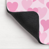 美しいハートシームレスパターン マウスパッド (コーナー)