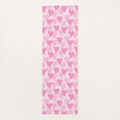 美しいハートシームレスパターン ヨガマット (裏面)