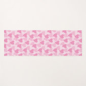 美しいハートシームレスパターン ヨガマット (正面(横))