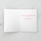 美しいハートバレンタインデーの設定 シーズンカード (内部)