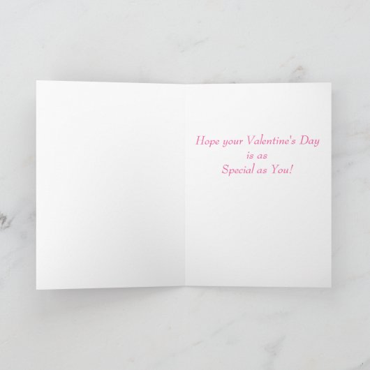 美しいハートバレンタインデーの設定 シーズンカード (内部)