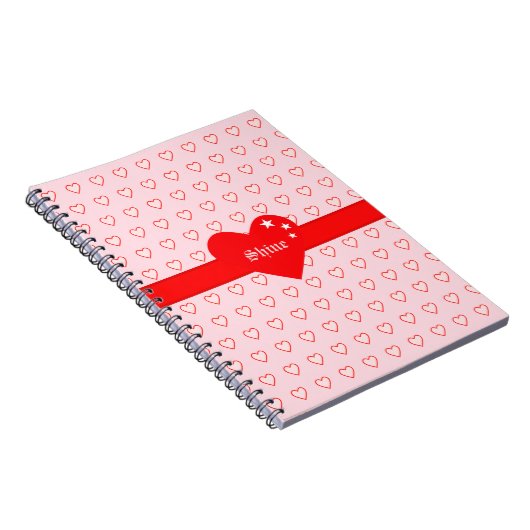 美しいハートパターン ノートブック (右側)