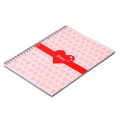 美しいハートパターン ノートブック (左側)