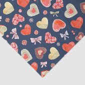 美しいハートパターン 薄葉紙 (詳細)