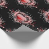 美しいハート包装紙 ラッピングペーパー (角)