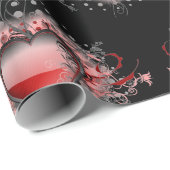 美しいハート包装紙 ラッピングペーパー (ロールコーナー)