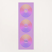 美しいハート曼荼羅 ヨガマット (正面)