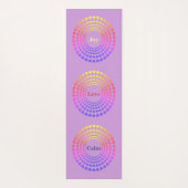 美しいハート曼荼羅 ヨガマット (裏面)