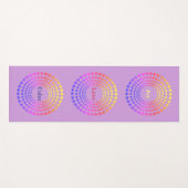 美しいハート曼荼羅 ヨガマット (正面(横))