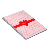 美しいハート柄 ノートブック (右側)