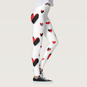 美しいハート柄 レギンス (右)