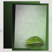 美しいハート状の水滴 (正面/裏面)