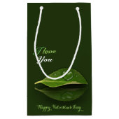 美しいハート状の水滴 スモールペーパーバッグ (裏面)