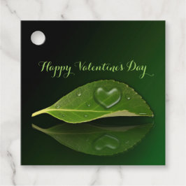 美しいハート状の水滴 フェイバータグ