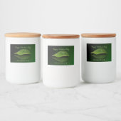 美しいハート状の水滴 フードラベル (ボトル)