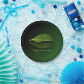 美しいハート状の水滴 ペーパープレート (パーティー)