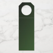 美しいハート状の水滴 ボトルネックタグ (裏面)