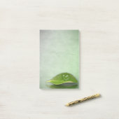 美しいハート状の水滴 ポストイット (デスク上)