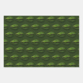 美しいハート状の水滴 ラッピングペーパーシート (正面2)