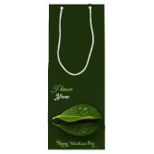 美しいハート状の水滴 ワインギフトバッグ (裏面)