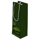 美しいハート状の水滴 ワインギフトバッグ (裏面アングル)