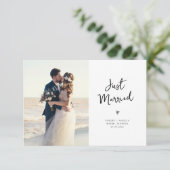 美しいハート結婚の台本の発表 サンキューカード (スタンド正面)