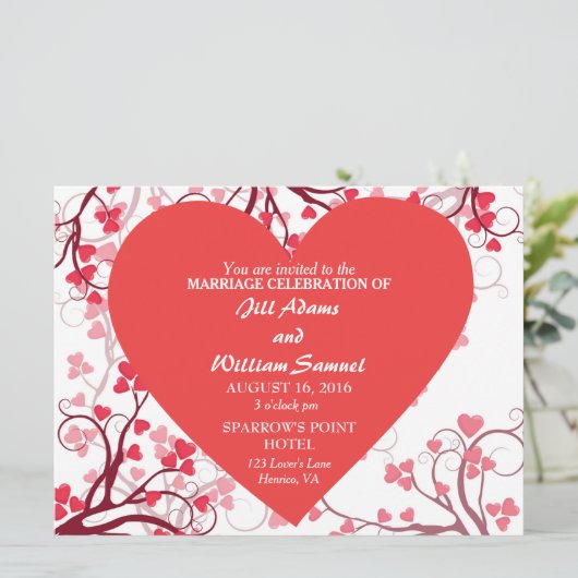 美しいハート結婚ズ 招待状 (スタンド正面)