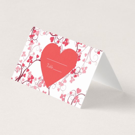 美しいハート表の番号 (正面)