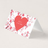 美しいハート表の番号 (裏面)