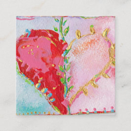 美しいハート スクエア名刺