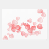 美しいハート ラッピングペーパーシート (正面2)