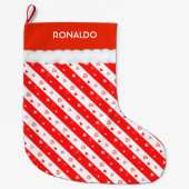 美しいハート ラージクリスマスストッキング (正面)